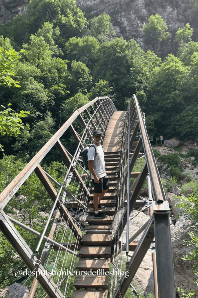 Passerrelle de l'estellier gorges du verdon 