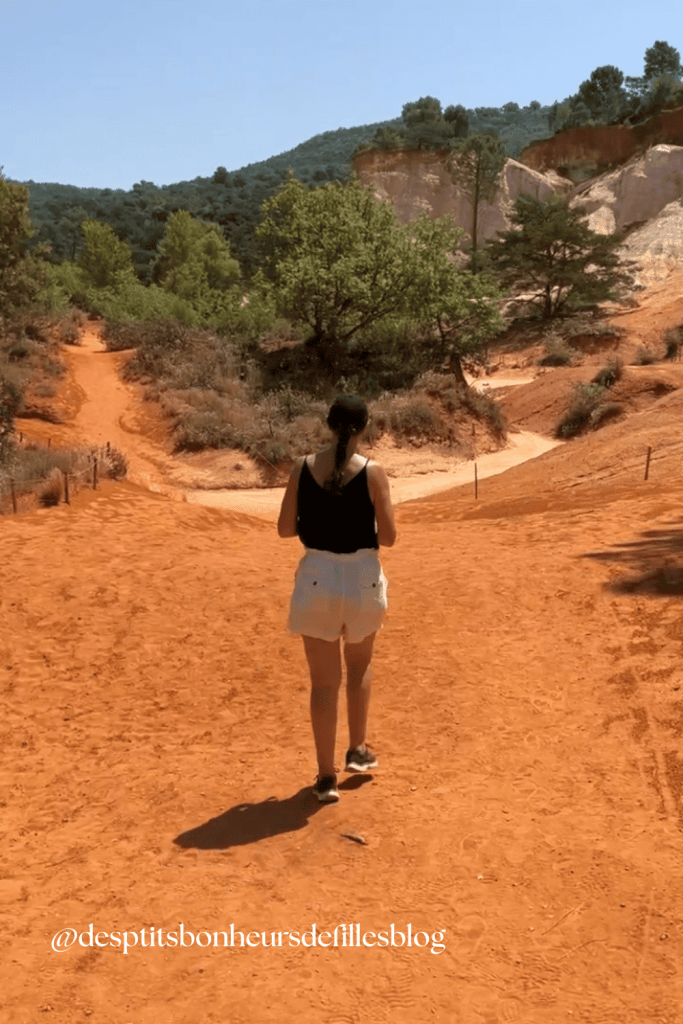 randonnée dans les carrières d'ocre luberon