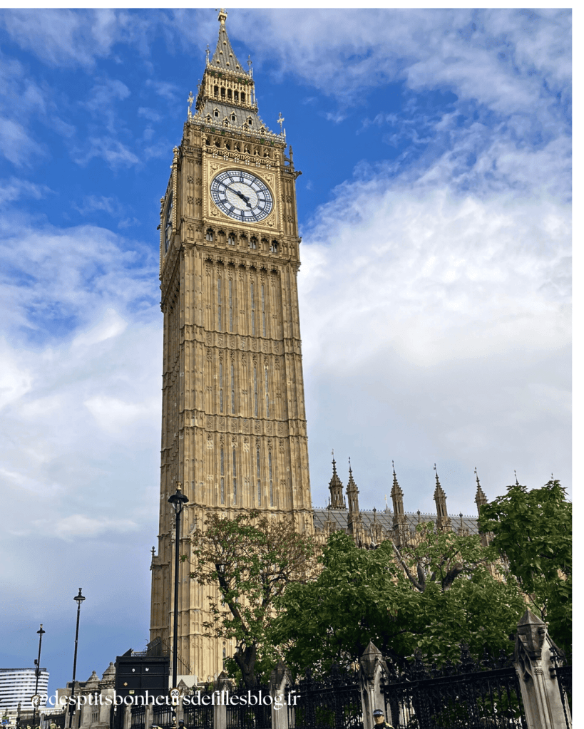 photo de Big Ben à Londres blog voyage