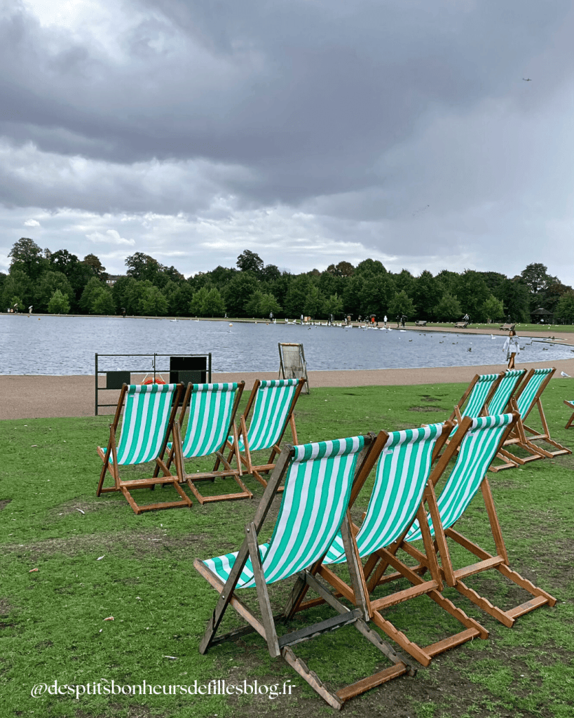 Bord du Lac dans Hyde Park Londres