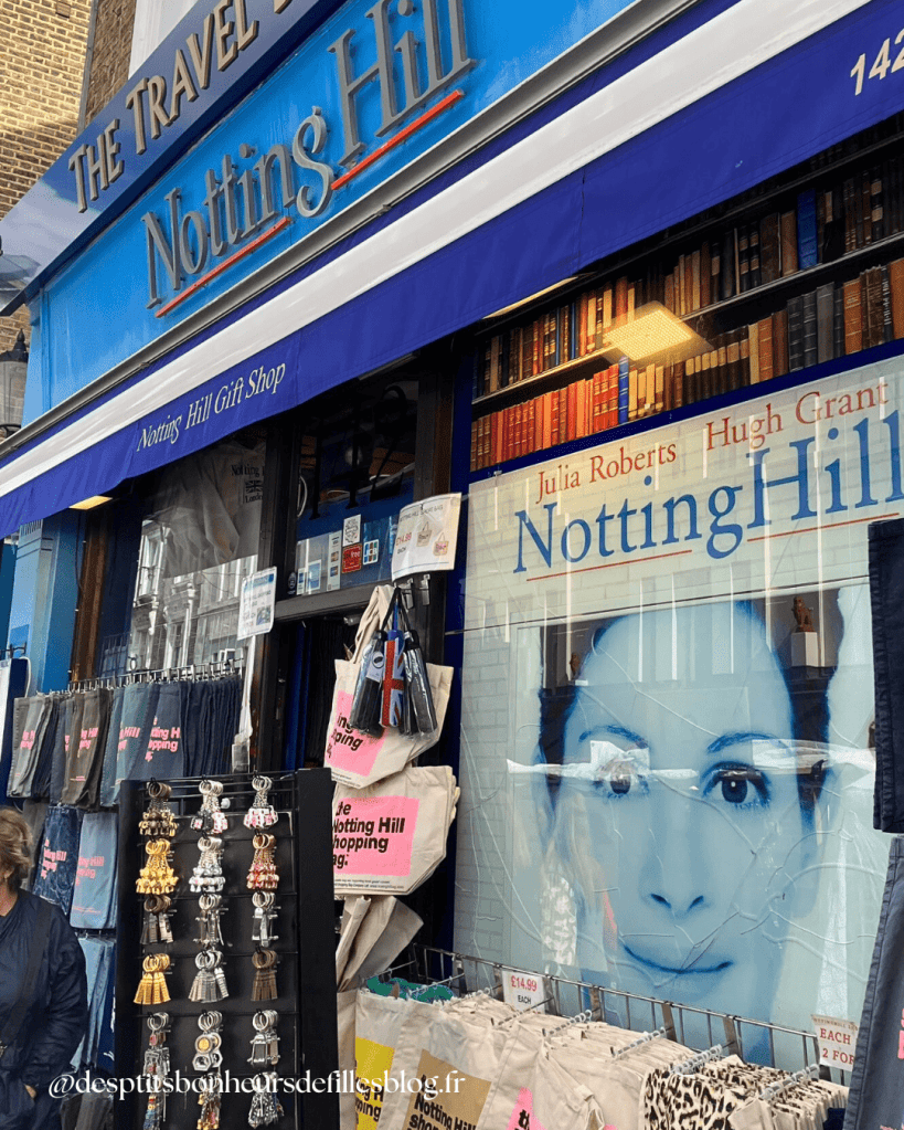 Librairie du film coup de foudre à Notting Hill Londres