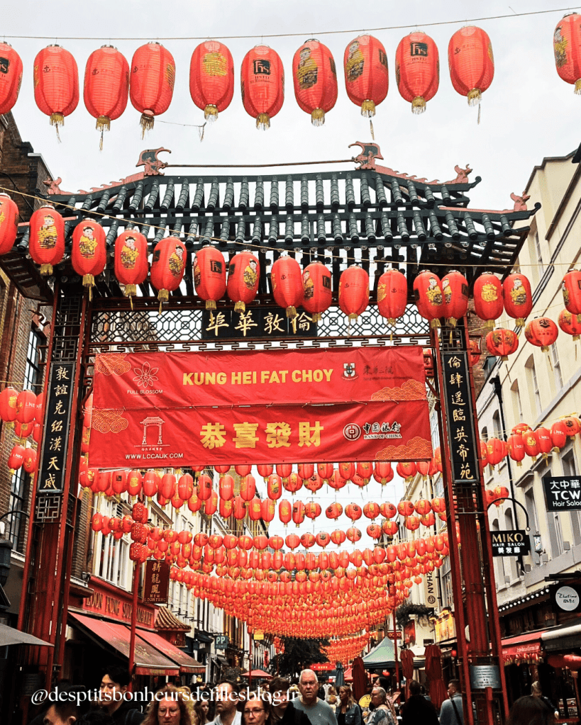 Photos des lanternes rouges Chinatown londres