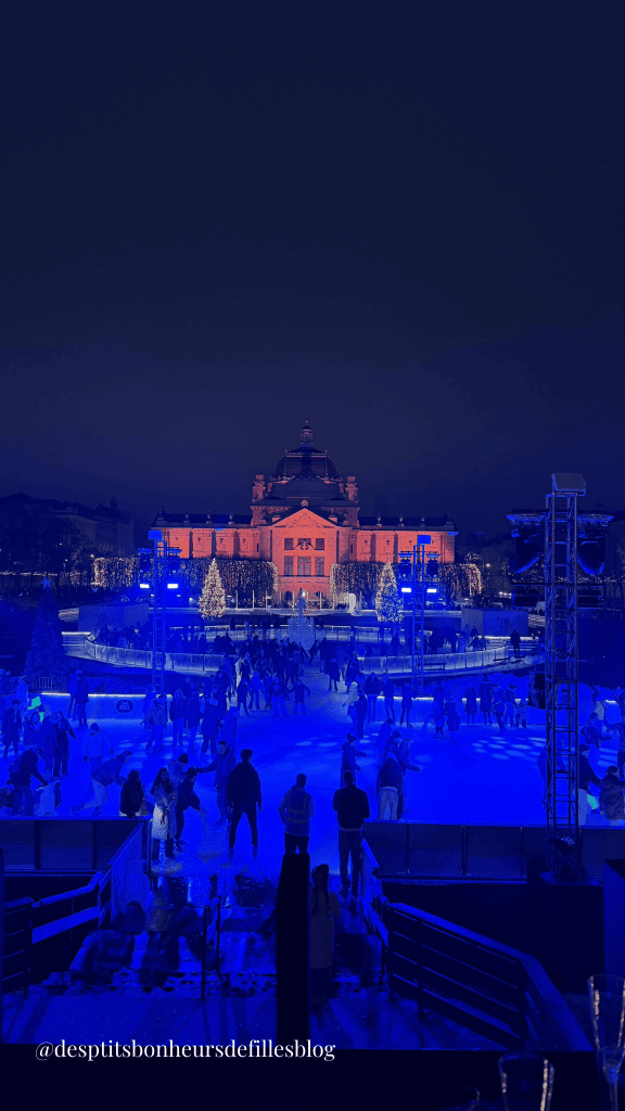 La grande patinoire de Noel à Zagreb