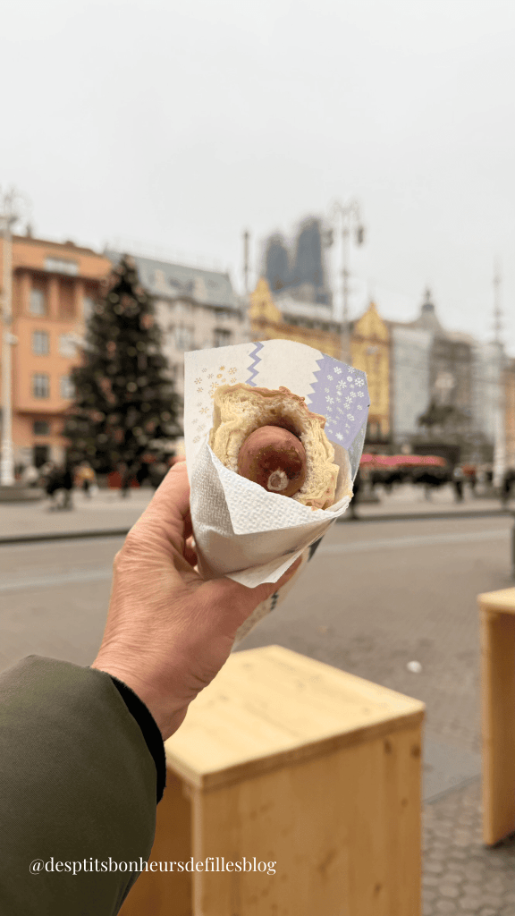 Street food marché de Noel Zagreb