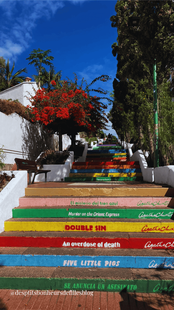 escaliers colorés Puerto de la Cruz Tenerife