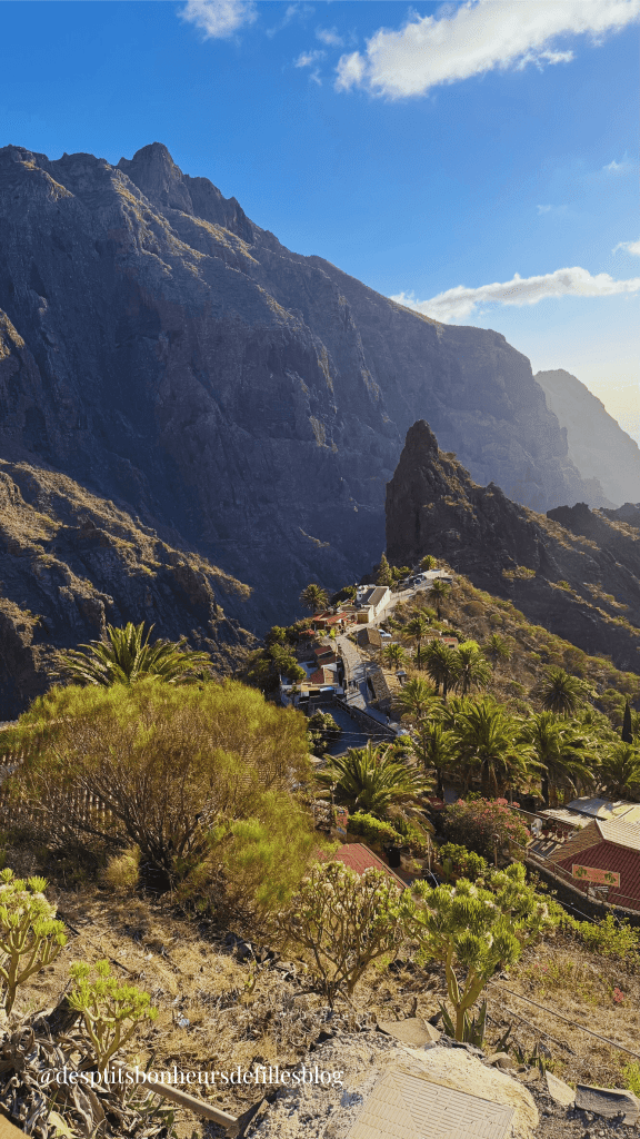 vue sur la vallée de masca tenerife