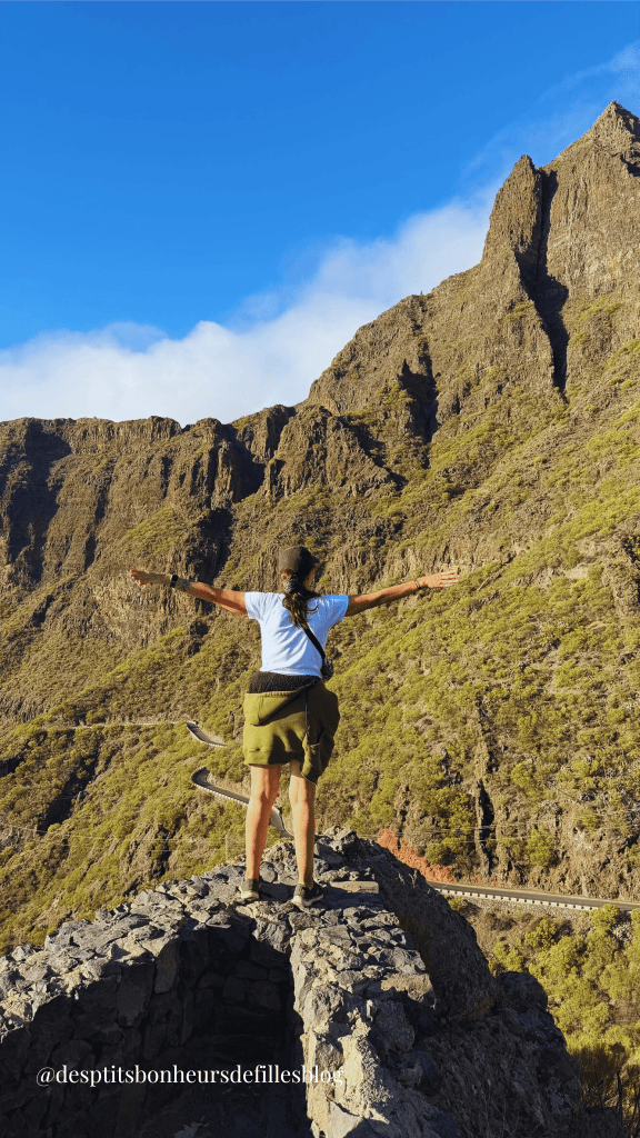 Masca valley Tenerife vue sur les falaises