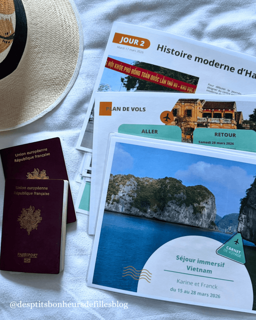 carnet de voyage sur mesure